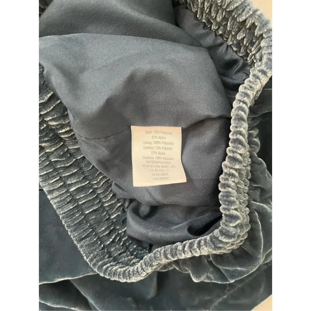 Gymboree Blue Velour Wide Leg Pants‎ Size 4 XS